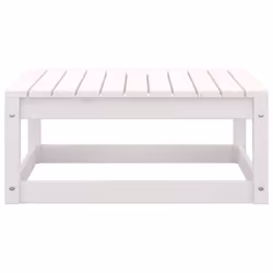 vidaXL Solid Pinewood Garden Lounge Set 2 Piece White outdoor Lounge Sofa - Additional view 8