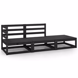 VidaXL 805704, Black, Wood, Adults & Children
