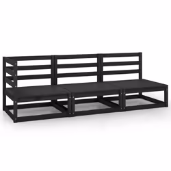 VidaXL 805709, Black, Wood, Adults & Children