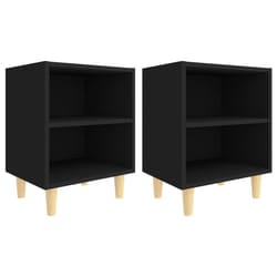 VidaXL 805782 nightstand/bedside table Black