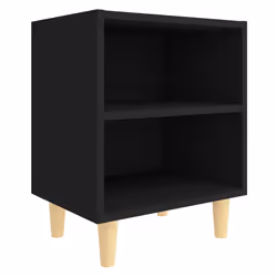 VidaXL 805782 nightstand/bedside table Black - Additional view 4