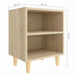 VidaXL 805785 nightstand/bedside table Oak - Additional view 6