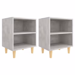 VidaXL 805788, Concrete colour, Wood, 400 mm, 300 mm, 500 mm, 2 pc(s)