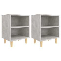 VidaXL 805788 nightstand/bedside table Concrete colour