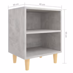 VidaXL 805788 nightstand/bedside table Concrete colour - Additional view 7