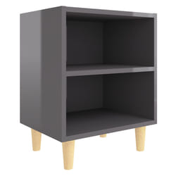 VidaXL 805795 nightstand/bedside table Grey