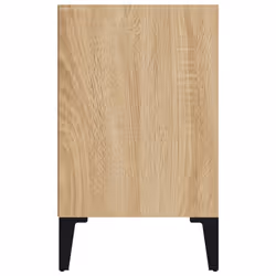 vidaXL Bed Cabinet with Metal Legs Sonoma Oak Side Bedroom Table Nightstand - Additional view 6