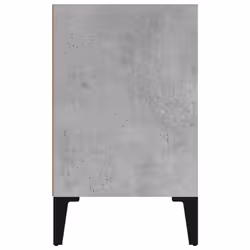 vidaXL Bed Cabinet with Metal Legs Concrete Grey Side Bedroom Table Nightstand - Additional view 4