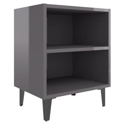 VidaXL 805813 nightstand/bedside table Grey