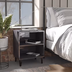 VidaXL 805813 nightstand/bedside table Grey