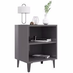 VidaXL 805813 nightstand/bedside table Grey