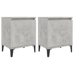 VidaXL 805842 nightstand/bedside table Concrete colour