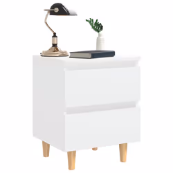VidaXL 805851 nightstand/bedside table White - Additional view 6