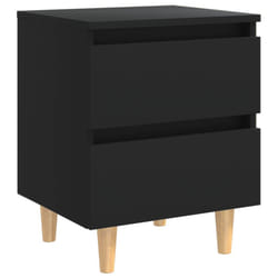 VidaXL 805854 nightstand/bedside table Black