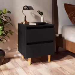 VidaXL 805854 nightstand/bedside table Black