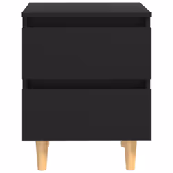 VidaXL 805854 nightstand/bedside table Black