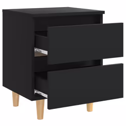 VidaXL 805854 nightstand/bedside table Black - Additional view 5