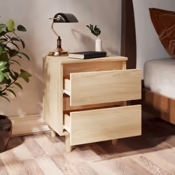 VidaXL 805857 nightstand/bedside table Oak - Additional view 6