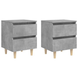 VidaXL 805860 nightstand/bedside table Concrete colour