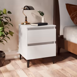 VidaXL 805869 nightstand/bedside table White