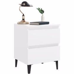 VidaXL 805870 nightstand/bedside table White - Additional view 7