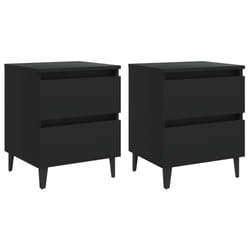 VidaXL 805872 nightstand/bedside table Black