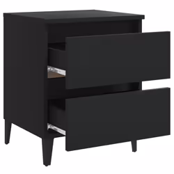 VidaXL 805872 nightstand/bedside table Black - Additional view 6