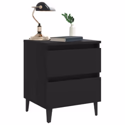 VidaXL 805872 nightstand/bedside table Black - Additional view 7