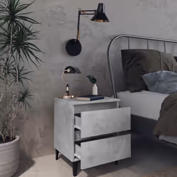 VidaXL 805878 nightstand/bedside table Concrete colour - Additional view 7