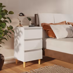 VidaXL 805887 nightstand/bedside table White