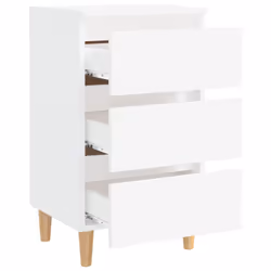 VidaXL 805887 nightstand/bedside table White - Additional view 4