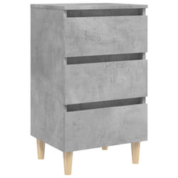 VidaXL 805895 nightstand/bedside table Concrete colour