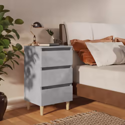 VidaXL 805895 nightstand/bedside table Concrete colour