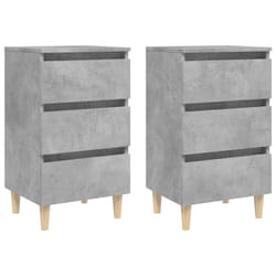 VidaXL 805896 nightstand/bedside table Concrete colour