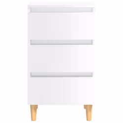 VidaXL 805899 nightstand/bedside table White - Additional view 4