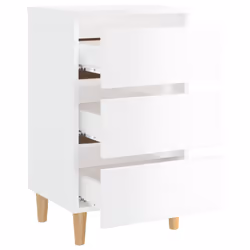 VidaXL 805899 nightstand/bedside table White - Additional view 6