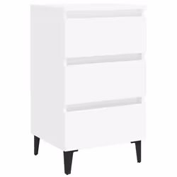 VidaXL 805905, White, Metal, Wood, 400 mm, 350 mm, 690 mm, 1 pc(s)