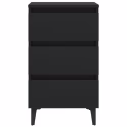 VidaXL 805907 nightstand/bedside table Black - Additional view 4