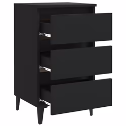 VidaXL 805907 nightstand/bedside table Black - Additional view 6