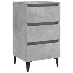 VidaXL 805913 nightstand/bedside table Concrete colour