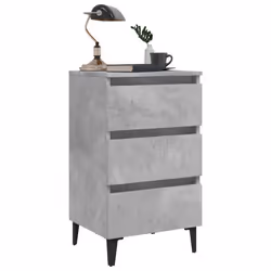 VidaXL 805913 nightstand/bedside table Concrete colour - Additional view 4