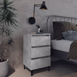 VidaXL 805914 nightstand/bedside table Concrete colour