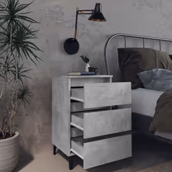 VidaXL 805914 nightstand/bedside table Concrete colour
