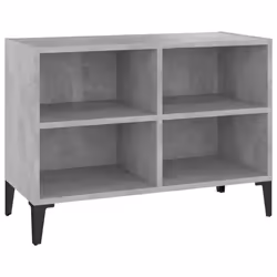 vidaXL TV Cabinet with Metal Legs Concrete Grey TV Stand Unit Hifi Cabinet