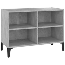 vidaXL TV Cabinet with Metal Legs Concrete Grey TV Stand Unit Hifi Cabinet