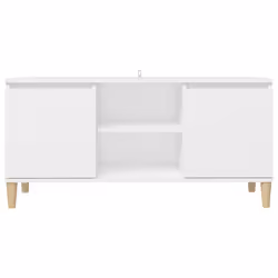 vidaXL TV Cabinet with Solid Wood Legs White Bedroom TV Stand Hifi Cabinet - Additional view 6