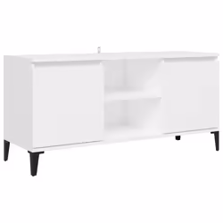 VidaXL 805968, White, Metal, Wood, 1035 mm, 350 mm, 500 mm, 1 pc(s)