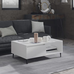 vidaXL Coffee Table White Chipboard Living room Furniture Couch Sofa Table