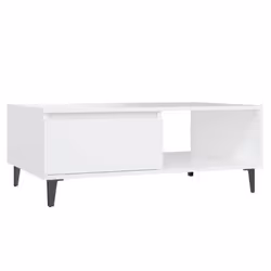 vidaXL Coffee Table White Chipboard Living room Furniture Couch Sofa Table