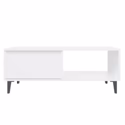 vidaXL Coffee Table White Chipboard Living room Furniture Couch Sofa Table - Additional view 6